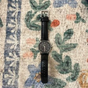 Black Leather DKNY watch